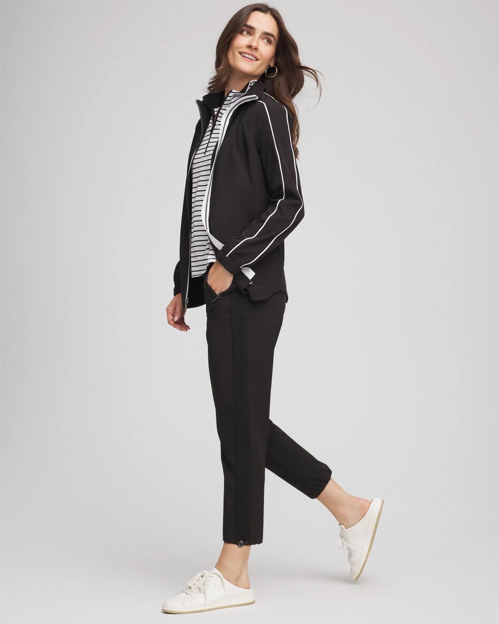 Zenergy® UPF Rib Mix Cropped Pants | Chico's